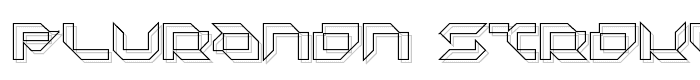Pluranon Stroke font